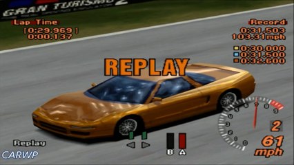 Télécharger la video: Gran Turismo 2 60 FPS IA-3 Acura NSX Type S Zero 284 cv @ Curvas em Apricot Hill