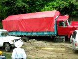 Pulling Out Stuck Trucks in Guatemala 4