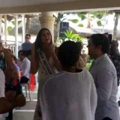 Mira cómo baila salsa la Miss Universo Paulina Vega