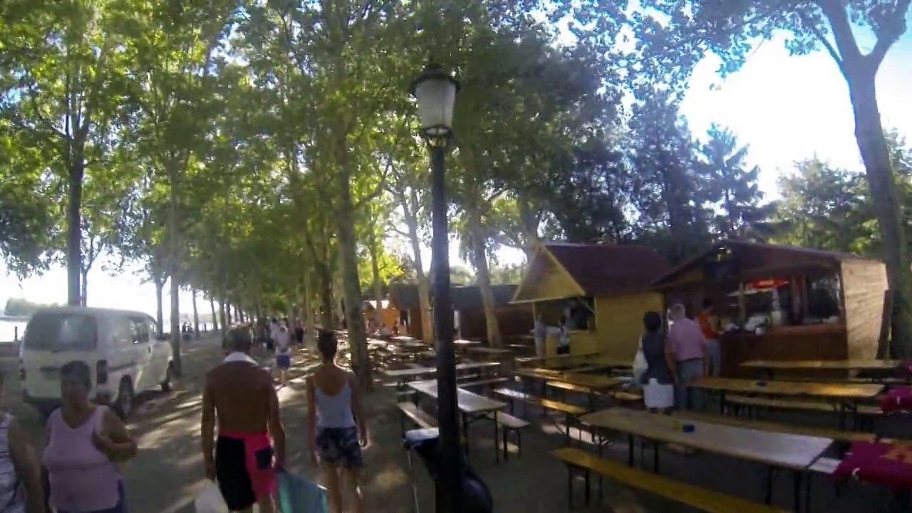 Cycling at the Balaton