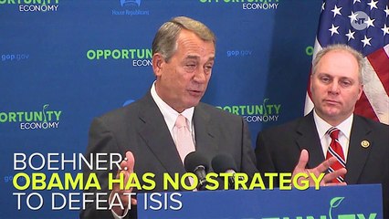 Boehner Still Doesn't Think Obama Has An ISIS Strategy
