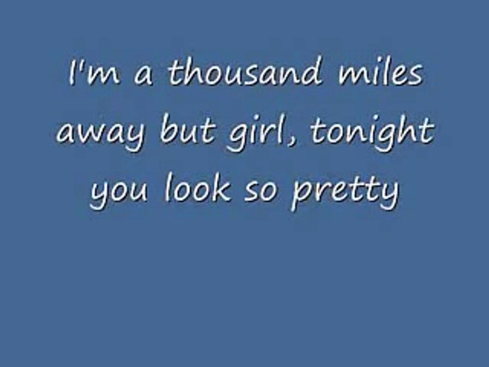 Hey There Delilah Lyrics-Plain White T's