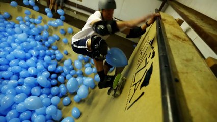 Skateboarding in 5001 Balloons!