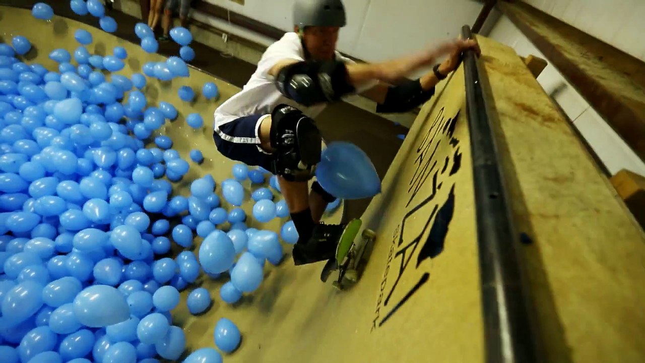 Skateboarding in 5001 Balloons!