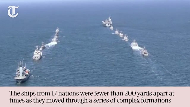 Nato fleet performs manoeuvres in Baltic Sea