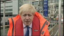 LDN gov | Boris Johnson - start of construction at the Canary Wharf Crossrail station
