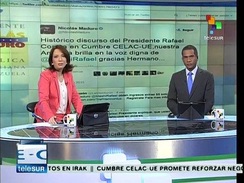Nicolás Maduro apoya participación de Rafael Correa en Cumbre CELAC-UE