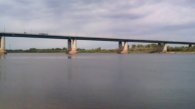 Стригинский мост. Сентябрь 2014 года