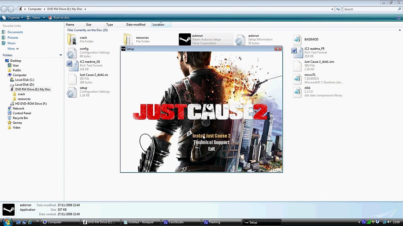 Just Cause 2 fmodex.dll error