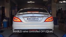 BRABUS valve controlled exhaust for CLS63 AMG / BRABUS Klappenauspuff für CLS63 AMG