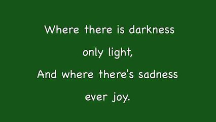 Make Me a Channel of Your Peace with Lyrics