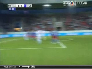 Blerim Dzemaili Amazing free kick goal | Switzerland 3-0 Liechtenstein 10/06/2015