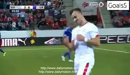 Dzemaili Goal 3 - 0 Liechtenstein Friendly Match 10-5-2015