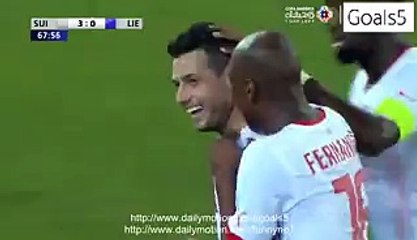Blerim Dzemaili 2 nd Goal Switzerland 3 - 0 Liechtenstein Friendly Match 10-5-20