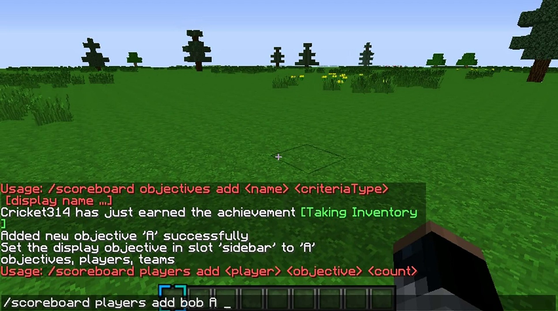 Minecraft How To Use The Scoreboard Command 1 7 3 1 7 4 Video Dailymotion