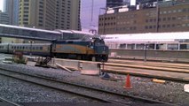 VIA Rail arriving at Union Station in Toronto