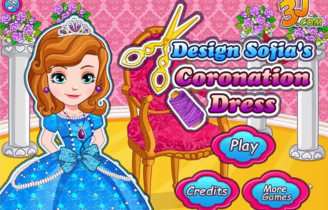 Princess Sofia the first coronation dress design game