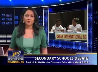 SECONDARY SCHOOLS DEBATE