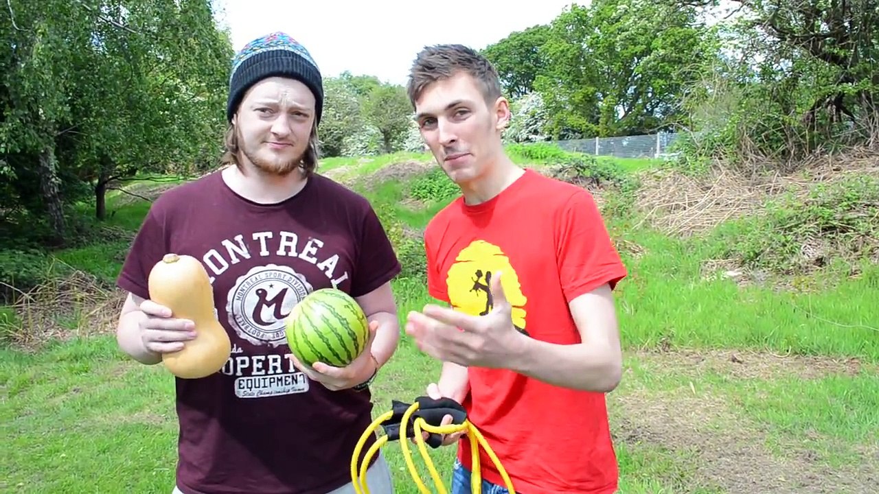 Sling Shot Nut Shot Challenge | WheresMyChallenge Tribute To NubTV