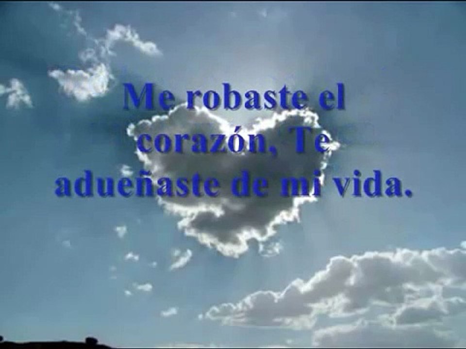 Me Robaste el Corazon (con letra)-Alex Campos