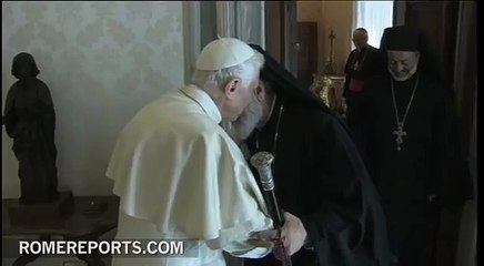 Pope meets with Melkite Patriarch, Gregorio III