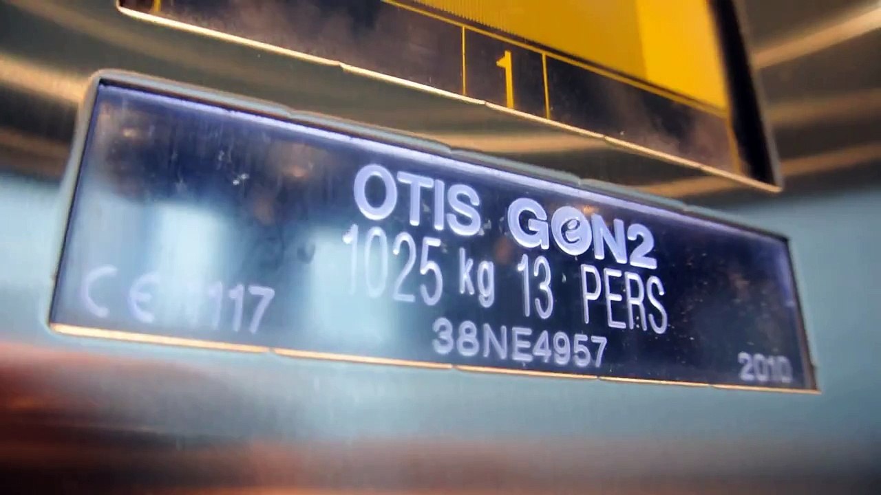 2010 OTIS Gen2 glass elevator @ Tivoli Hotel in Copenhagen, Denmark