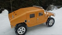 Tamiya Hummer - tire testing in snow / Reifentest im Schnee