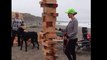 Celebrating a Birthday With a Giant Game of Jenga
