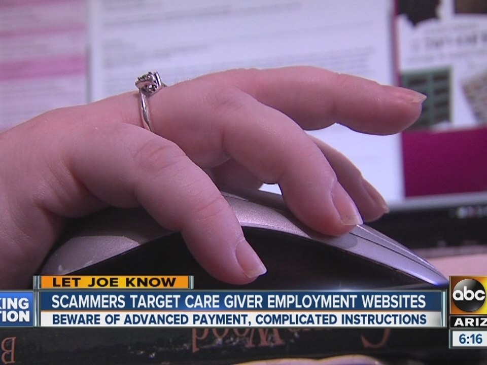 Scammers target caregiver employment websites