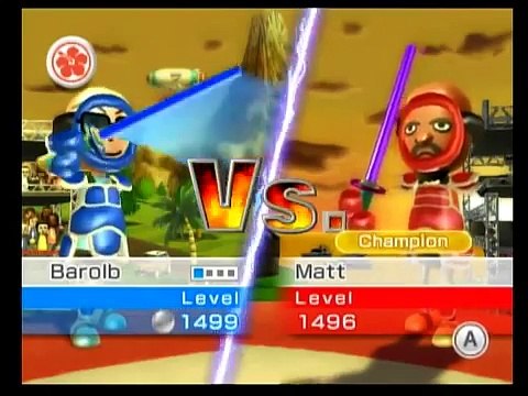 Wii Sports Resort- Sword Play Dueling: Barolb VS Champion Matt - video  Dailymotion
