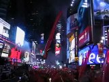 final countdown of New Years Eve 2003-2004 while among the masses in Times Square