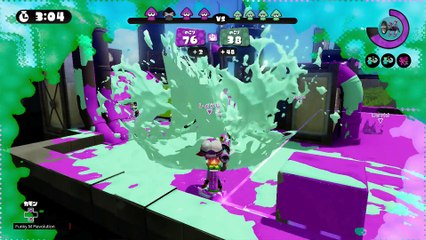 Splatoon（スプラトゥーン）遂にガチバトル参戦！（ランク10：ホットブラスター） 収録短め