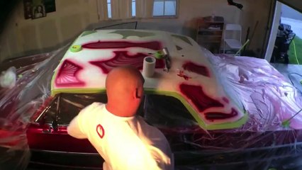 KANDY N CHROME TIME LAPES PATTERN TOP BILLS 64 IMPALA STREET KINGS