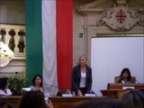Terremoto ripreso in diretta palazzo del comune di Reggio Emilia 21/06/2013
