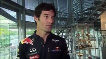 Formula 1 2011 Red Bull Racing Mark Webber and the trophies