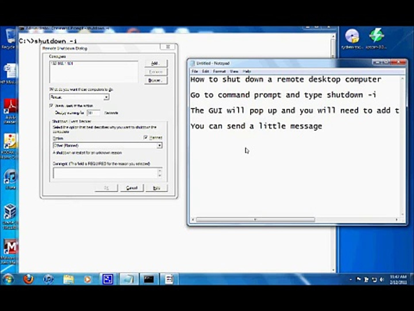 Trauer klammer fortschritt cmd commands shutdown other computers formulieren schale premier