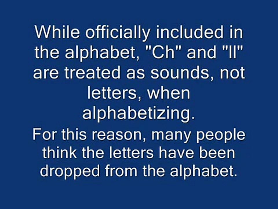 Learn Spanish language - Quickly learn the letters of the Spanish Alphabet!