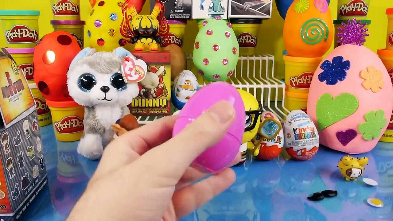 SURPRISE EGGS Toy Story Play Doh Egg Disney Pixar 8-Pack Figures Huevos Sorpresa Plastilin