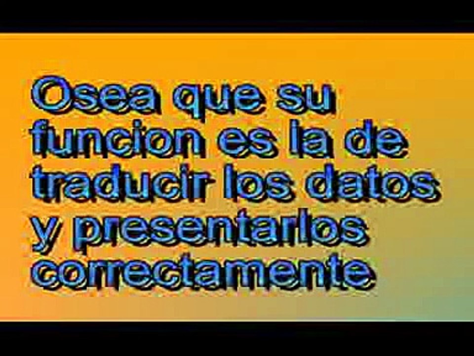 Capa de "PRESENTACION" del modelo OSI