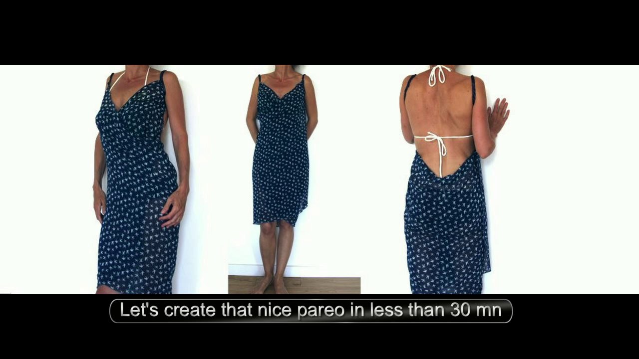 cours de couture - apprendre à coudre un paréo - tuto de couture