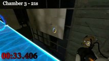Portal 2 Co-op Course 5 Solo Speed Run 2:28 (Pre-DLC)