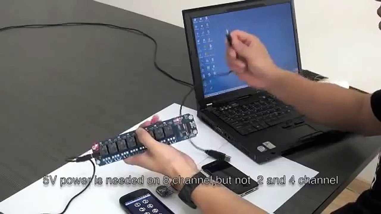 TOSR08 Smartphone Relay Control -- Via Bluetooth and Wifi By Android and Iphone IOS