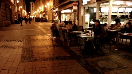 Night views of beautiful Luxembourg City, Luxembourg