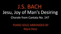 Myra Hess plays Jesu, Joy of Man's Desiring - with sheetmusic in HD