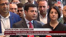 Selahattin Demirtaş'tan koalisyon açıklaması