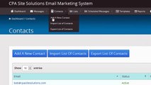 CPA Site Solutions Email Marketing System Overview