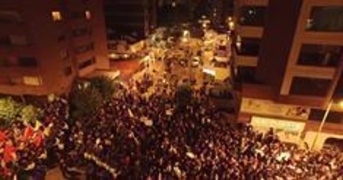 Drone Footage Shows Anti-Government Protesters in Quito
