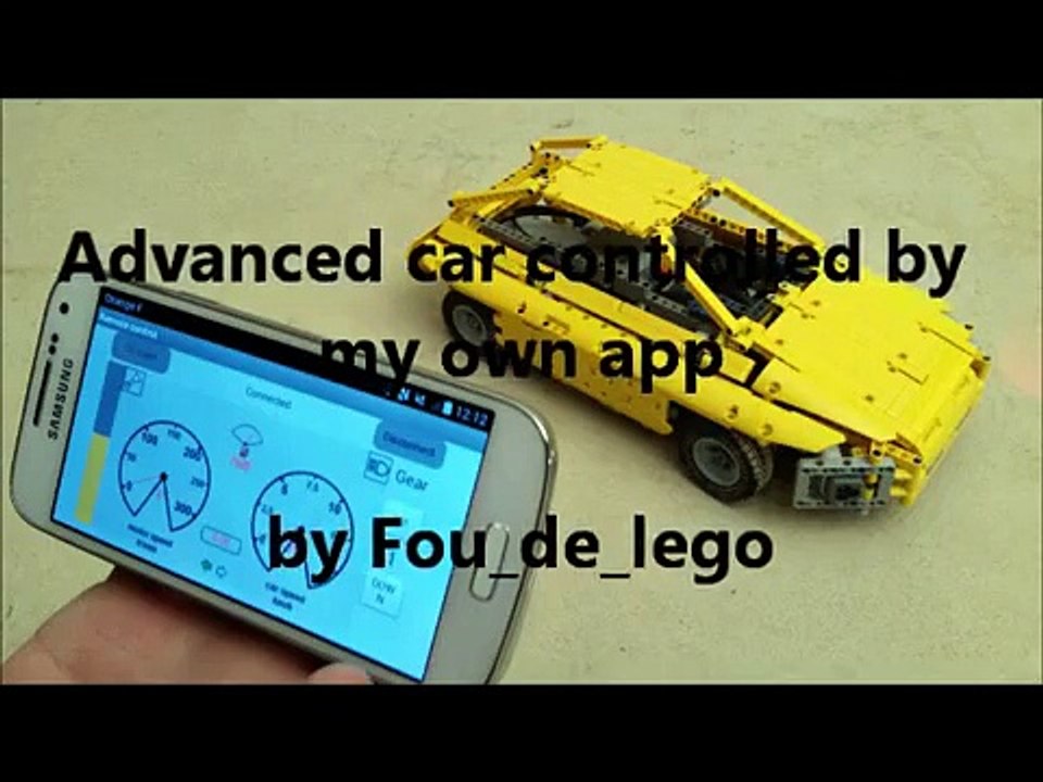 Lego mindstorms NXT - advanced car remote controlled by my own app