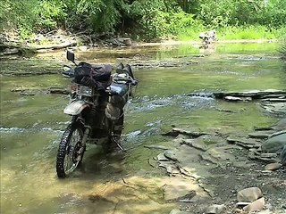 KLR 650 enduro 5 mile creek ride