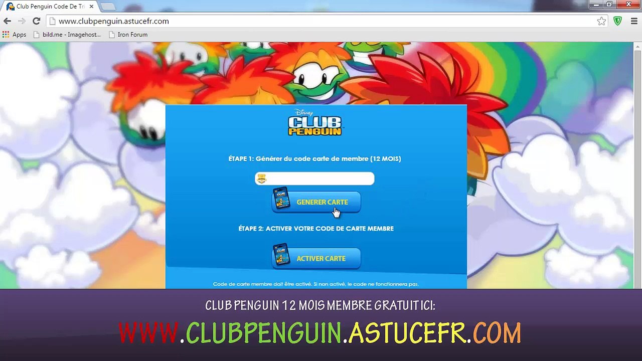 Club Penguin Code Triche Francais